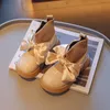 Buty moda dla dzieci sock maluch dziewczyna high top elastyczne stóp owijanie dziecięcych bownot wygodne dzieci księżniczka kostki 221121