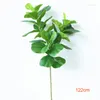 Decorative Flowers Large Artificial Tropical Plants Green Plastic Banyan Branches Indoor Rare Fake Potted Home El Office Shop Decor Po Props