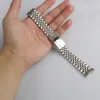 Bracciale con cinturino a vite solido 316L di alta qualità con maglie a vite Giubileo con chiusura in argento da 20 mm per Master II235Z