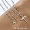 x Wear Necklace Cross Men Women Luxury Necklaces Designer Thread Pendant Fashion Line Retro Birthday Gift