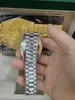 Z oryginalnym pudełkiem automatycznym mechanicznym zegarek męski 41 mm Diamentowe zegarki wszystkie pełne stali nierdzewne 2813 Ruch Mash