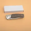 Promoción G1123 Cuchillo plegable de supervivencia D2 Satin Drop Point Blade G10 con mango de acero inoxidable Acampar al aire libre Senderismo EDC Pocket Folder Knives