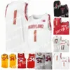 College Basketball Wears Nik1 NCAA College Maryland Basketball Jersey 1 Anthony Cowan Jr 2 Aaron Wiggins 4 Ricky Lindo Jr 5 Eric Ayala Custom Stitched