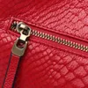 designer bag Offcie Motingsome Fashion Woman Serpentine Genuine Leather Handbag Pure Color Elegant Ladies Work Shoulder Bag Cowhide 2022