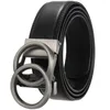 Cinturones Cinturón Hombres Calidad superior Cuero genuino de lujo para correa Hombre Metal Hebilla automática LY136-2