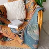 Koce nordyckie koce i rzuty dekoracje domowe estetyka sofa ręcznik Czech Piknik okładki obrusowy Pokój Tobestry Dywan 221122