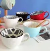 Mugs Retro Defect Creative Nordic Embossed Personality Ceramic Dessert Cereal Breakfast Milk Coffee Cup Kawaii CNOrigin 221122