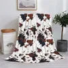 Vintage luipaardprint deken klassiek Wild Animal Pattern Deken Slaapkamer beddengoeddekens