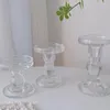 Bougettes Verre pour décoration d'anniversaire Centres de mariage décoratifs Table Candlestick Stand