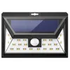 أضواء الجدار الشمسي مستشعر حركة الأمان في الهواء الطلق اللاسلكي IP 65 مصابيح مقاومة للماء لسياج حديقة الفناء Garage 24 LED 2 حزمة