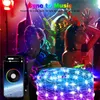 Kerstdecoraties USB LED String Licht Smart Bluetooth App Control Lights Outdoor waterdichte fee voor Kerstmis/vakantie/feestdecor 221122