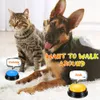 Dog Toys Chews 4Pcs Communication Buttons ABS Pet Sound Voice Recording Talking Button Pets Speech Training Buzzers for Cat s 221122