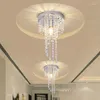 Plafonniers lustres en cristal de luxe modernes pour salon salle à manger décoration de la maison éclairage LED suspension lampe