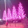 Juldekorationer 1152 st lysdulor körsbärsblomsträd ljus 2m 6,5ft höjd vattentät utomhusanvändning släpp gratis