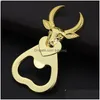 Openers Creative Cow Bl Head Shape Bottle Opener Mtifunction Fridge Magnets Beer Metal Openers 729 B3 Drop Delivery Home Garden Kitc Dhvnh