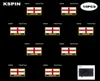 Rectangle National Flag Patch Hook Loop Anglia Odznaki Armband 3D Stick na kurtce naklejki 4768996