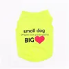 Vêtements pour chiens Mode Dogapparel Vêtements Polyester Chiens Vêtements Rafraîchissant Chiot Gilet Pet Supplies Lettres Amour Printemps Été Mticolou Dhohx