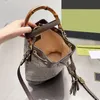 Nieuwe bucket Bags Design Luxurys Women Handtassen Bamboo Handle handvat Cluth Bag Crossbody Ladies Topen Top Kwaliteit met doos