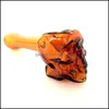 Rökande rör Pyrex glasoljebrännare rör högkvalitativt tjock skl rökning handsked rör 4 tum 26 g tobak torr örthoppor bong b dhg2l