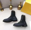 Kobiety designerskie buty na dzianiny Martin czarny skórzany rycerz damskie krótkie buty design butów butów luksusowe buty projektantów