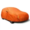 자동차 덮개 보편적 인 오렌지 야외 태양 먼지 UV 보호 BMW Audi Hyundai J220907을위한 완전 방수 보호기 우산