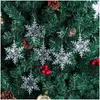 Decorações de Natal Decorações de Natal acrílico Pingente transparente 2022 Ornamentos de árvore de Natal Merry Decoration for Home Navidad G Dhnig