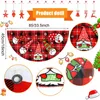 Noel dekorasyonları açık fan şeklindeki bayrak afiş dekoru ev cristmas damla süslemeleri xmas navidad hediye yıl 2023 221121