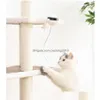 Cat Toys Teaser Cat Toy Interaction Intelligence Elektronisk lyftkula Katter Dog Toys Pet Supplies Drop Delivery Home Garden DHLFK