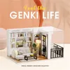 Doll House Accessories DIY KITS DIY Miniature Furniture House Wooden House with Dust Cover Assembly Home Decoration Hishafricht Homistrics 221122