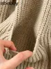 Abito a due pezzi Abiti invernali Cardigan lavorato a maglia a maniche lunghe Cappotto Solido Elastico Stile francese Casual 2 Completi 221122