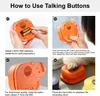 Dog Toys tuggar Mewoofun -knappen Rekord Talking Pet Communication Vocal Training Interactive Toy Bell Ringer With Pad and Sticker Easy To Using 221122