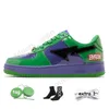 Bapestas Bape star sk8 Diseñador de zapatos casuales para mujer para hombre Pastel Pack Verde Negro Gamuza Zapatillas de deporte Entrenadores