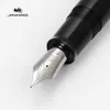 Penne stilografiche JinHao X159 Penna nera acrilica Clip in metallo Punta fine estesa F 0,5 mm 221122