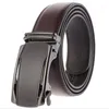 Belts Name Brand Men's Leather Metal Automatic Buckle High Quality Belt Leisure Business LY136-22000-1