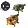 Electric RC Animals Electric RC Remote Control Turtle Robot Infrar￶d simulering Gr￶n Sea Livselike Crawl Roliga knepiga leksaker f￶r pojkar 221122