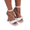 Sandals Plus Size 35-42 Sexy Women Summer Female Shoes High Heels Fashion Gladiator Sandalias De Las Mujeres WSH3945