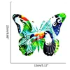 Fiori decorativi 50LB Wall Metal Butterfly Sculpture Art Craft Hanging Ornament per Garden Patio Decor