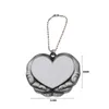 Sublimation Car Charm Pendants Party Favor Valentine's Day Ornament Heart in Hands Blanks for Heat Press