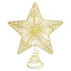 Noel dekorasyonları Noel dekorasyonları 1pcs metal ağaç topper yıldızlar Hollow Glitter Xmas Toppers Ev dekorasyon için dhtbe