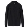 Mens Ralphs Polo tröja tjock halv blixtlås Hög hals varma stickkläder Pullover Wool Designer Stickning Laurens Sweaters Casual Jumpers Zip Brand Knits Small Horse Game