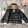 kid designer clothe kids coats Baby Clothes coat Designer clothers luxury With Letters Hooded Thick Warm Outwear Girl Boy Knit logo embroidery 100-150cm