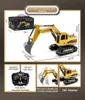 Electric RC Car 1 24 Remote Control Excavator Children s Toy Crane Mixer Truck Simulation Model Engineering 221122