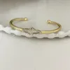 European and American open bracelet full of diamond retro fashion atmosphere accessories for women 2 colors to choose from