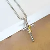 Dy Cross Double x Necklaces Thread Pendant Classic Necklace Button217z