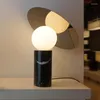 Table Lamps Modern Marble Lamp LED Light Glass Shade Base Est Design Designer Lighting