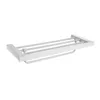 Bath Accessory Set White Bathroom Hardware Stainless Steel Wall-Mount Towel Rack Toilet Paper Holder Soap Bar Accessories