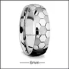 Кольца кольца из нержавеющей стали футбольная группа Ring Sport Pattern Rings for Wome Men Fashion Jewelry Drop Delive Dhxsr