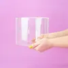 Baking Moulds 2Styles Round Transparent Acrylic Cake Display Board Edge Smoother Scraper Tray DIY board Base Refillable 221122