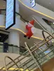 3/4/5mH Activities Lighting Inflatable Climbing Santa Claus For Decoration / 16.4 Feet Inflated Flying Chrismas Old Man