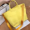 Prad Bags Borsa tote in tessuto Drill Borse a spalla classiche Lady Killer Shopping Borsa a tracolla Pelle Scritte in rilievo sul davanti Luxurys 4WC2